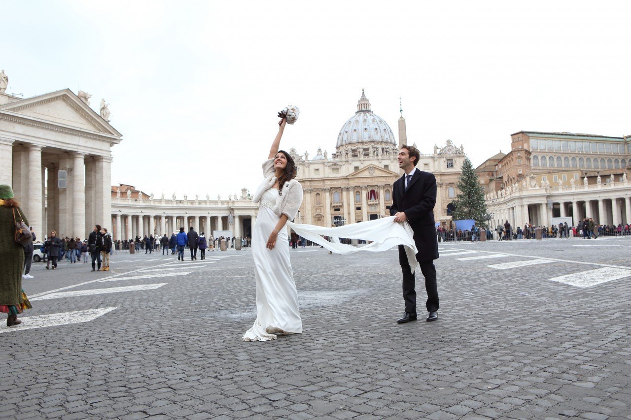 due giorni a roma, matrimonio a piazza san pietro roma